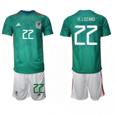 Goedkope Mexico Luis Romo 7 Kids Thuistenue World Cup 2022